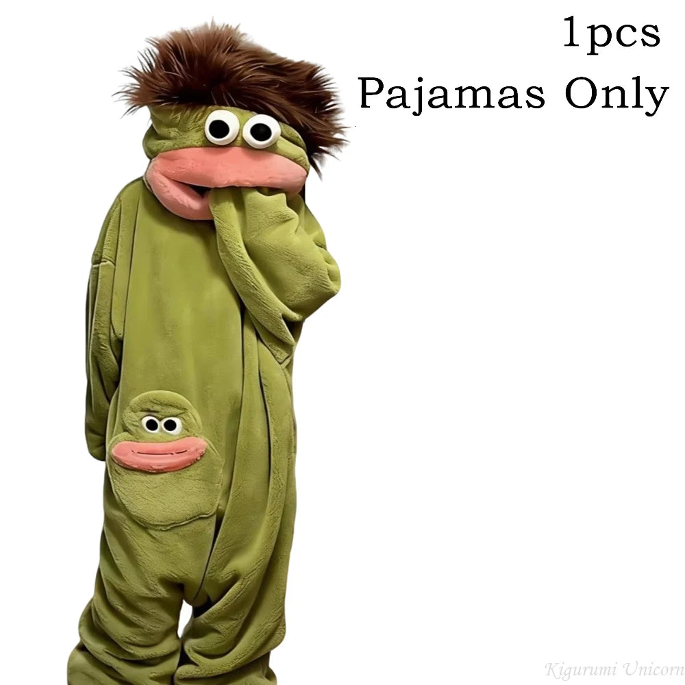 Pyjama Kigurumi Drôle et Mignon Monstre à Grande Bouche