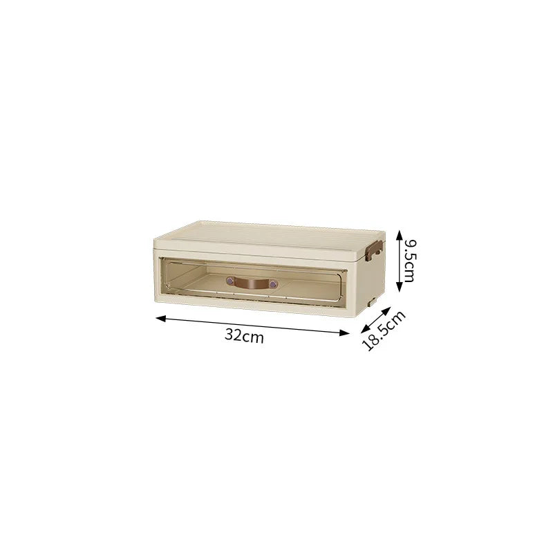 Boîte de rangement à tiroir pliable multifonctionnelle à 3 couches