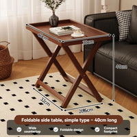 Table d'appoint pliante, table de lit durable pour téléviseur