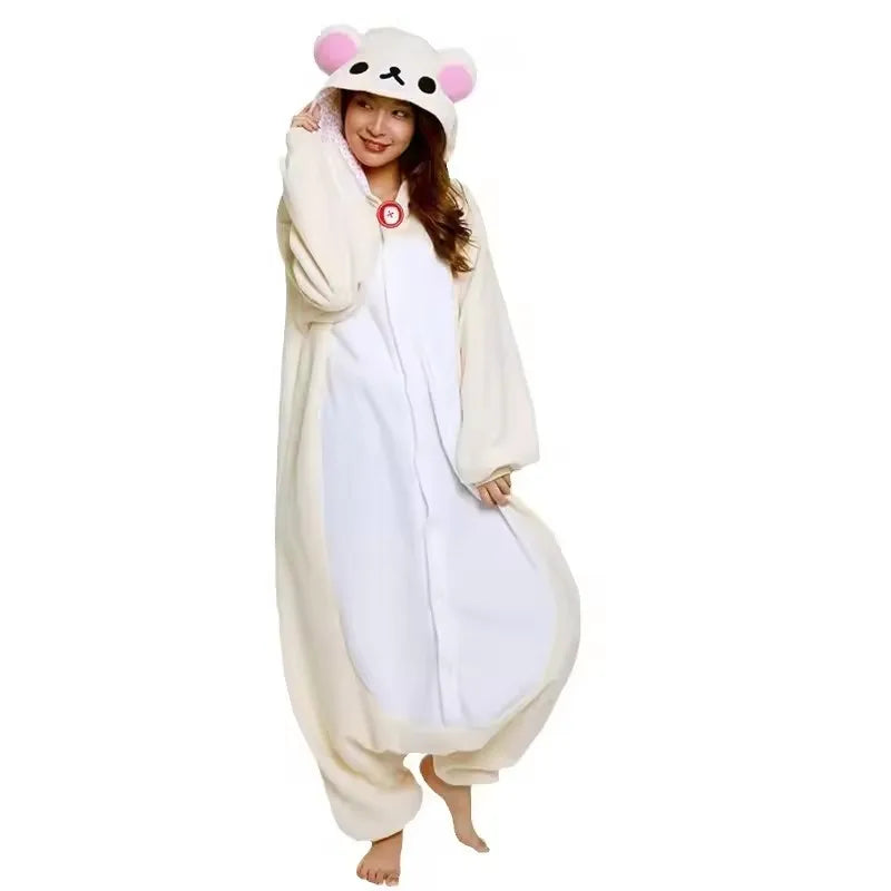 Pyjama Kigurumi Ours Blanc de Noël et d'Halloween – vue 4