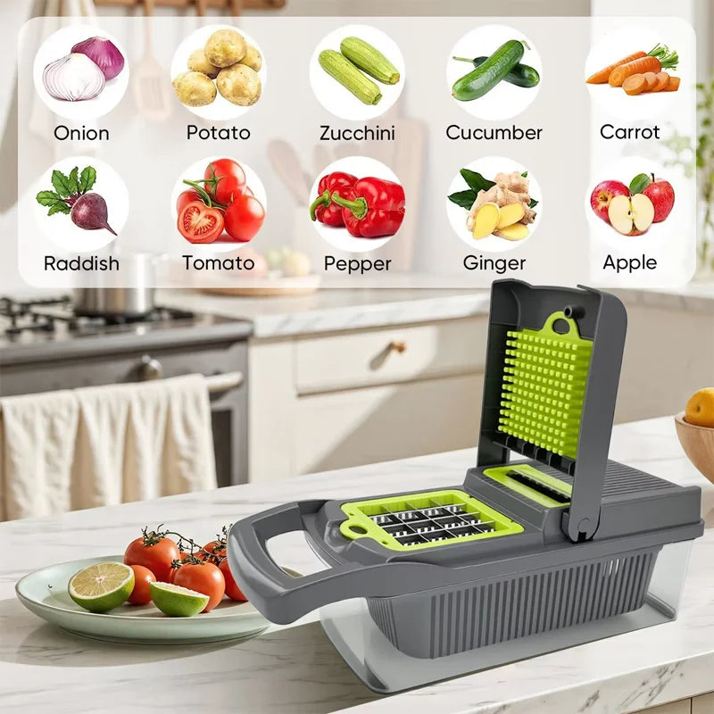 Ensemble de 16 pièces pour hacher les légumes – vue 6
