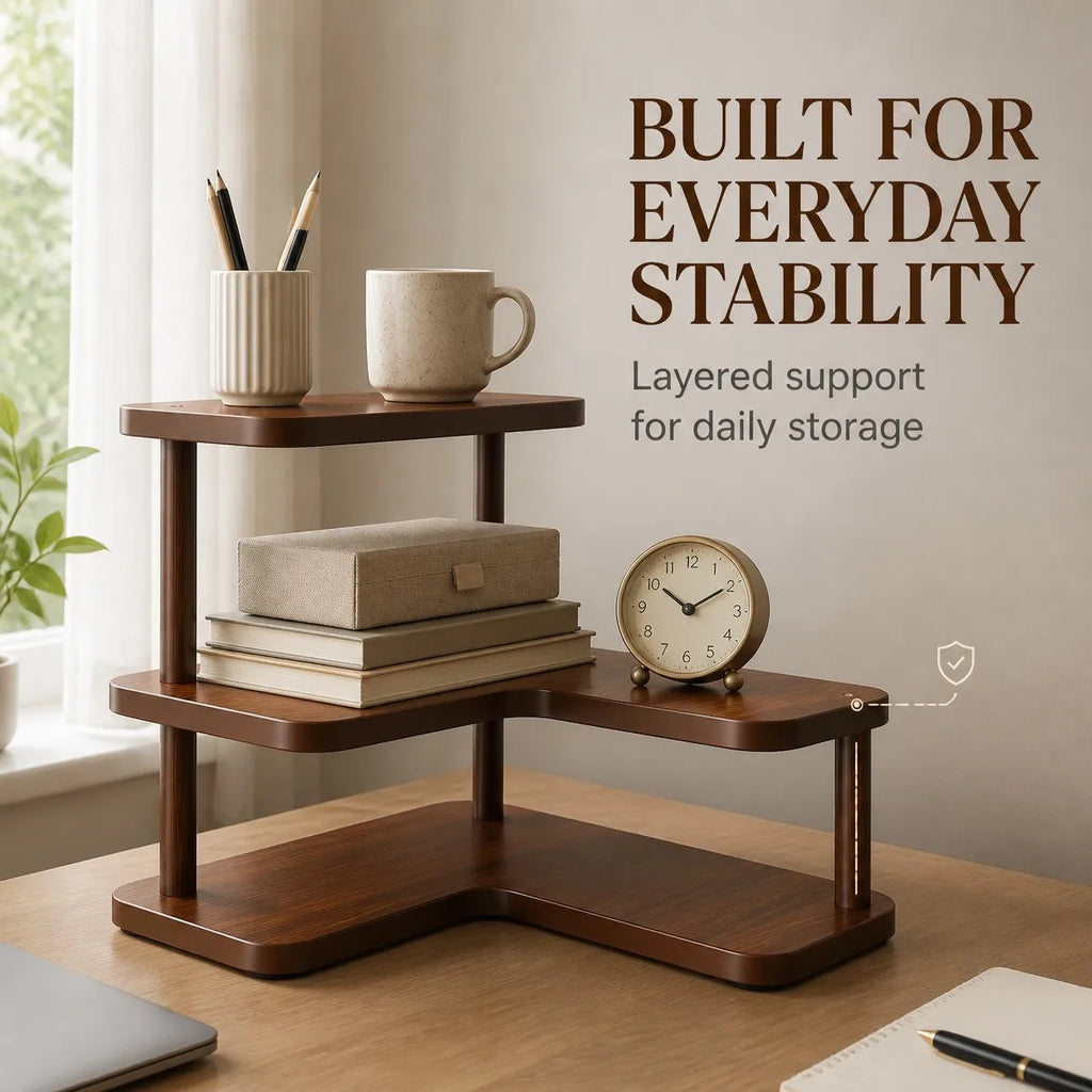 Étagère de rangement d'angle pour bureau à usage domestique