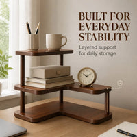 Étagère de rangement d'angle pour bureau à usage domestique