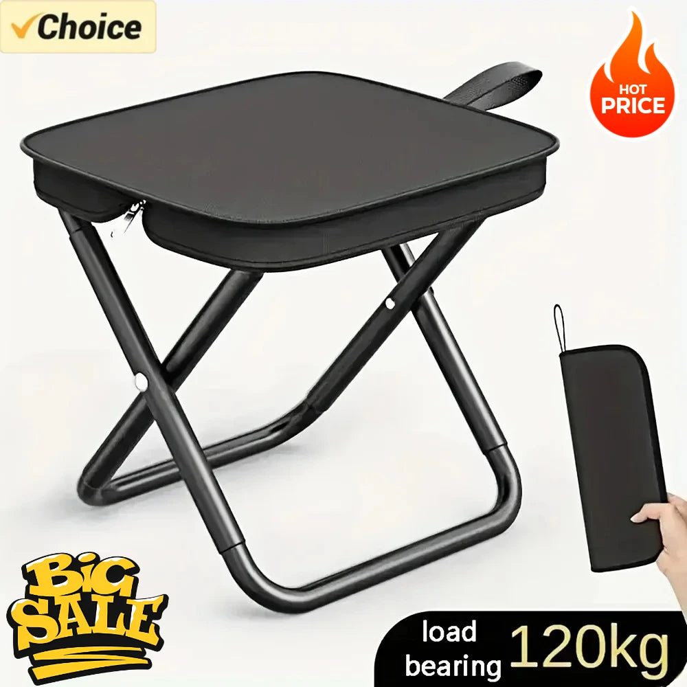 Tabouret pliant portable, chaise de camping légère