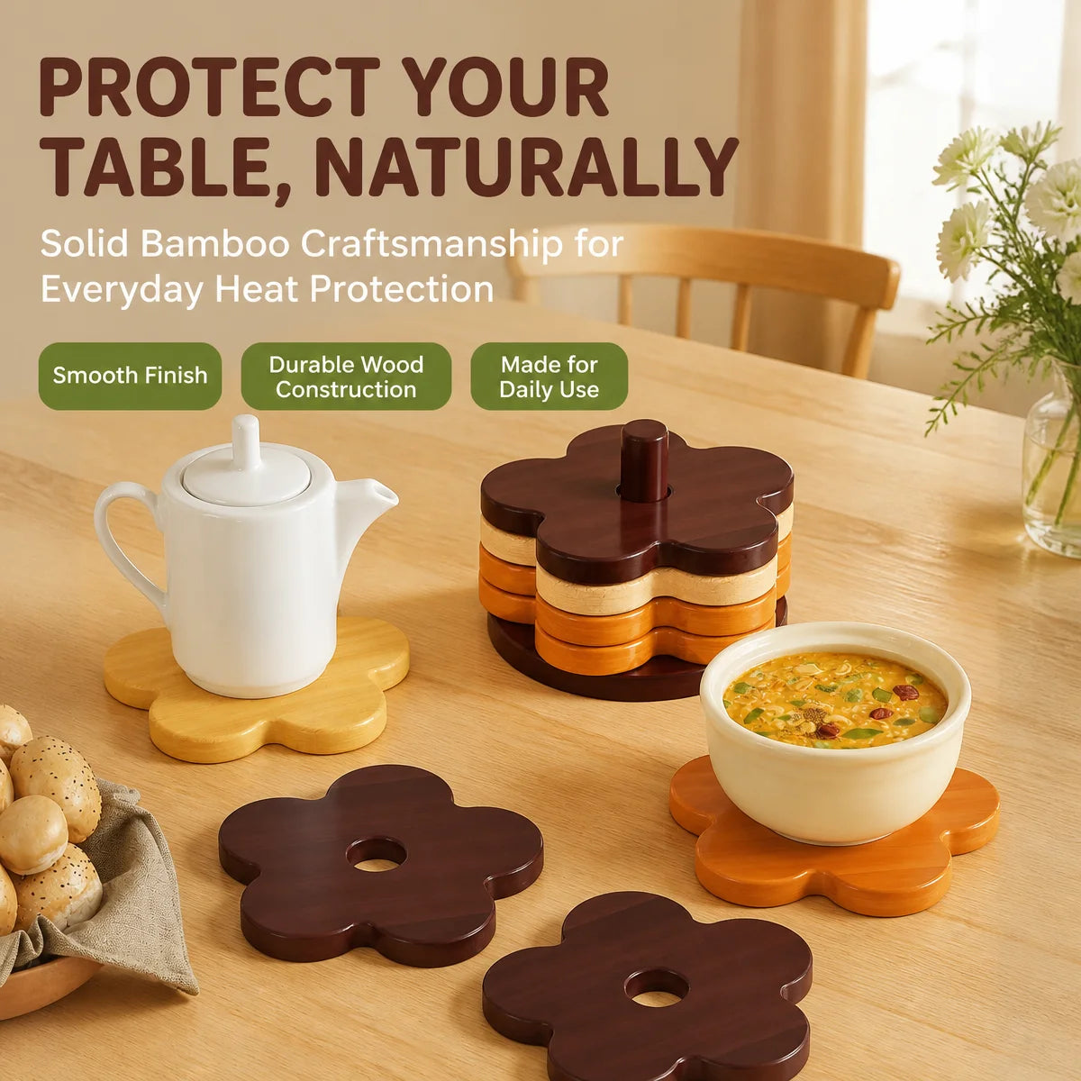 Tapis de table épais résistant à la chaleur et aux hautes températures