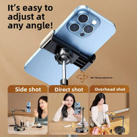 Support de téléphone réglable en acier au carbone 360° Support de prise de vue rotatif pou – vue 4