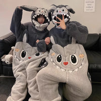 Kigurumi licorne chat Onesie hiver chaud vêtements de nuit femmes hommes Pyjamas pantoufle – vue 3