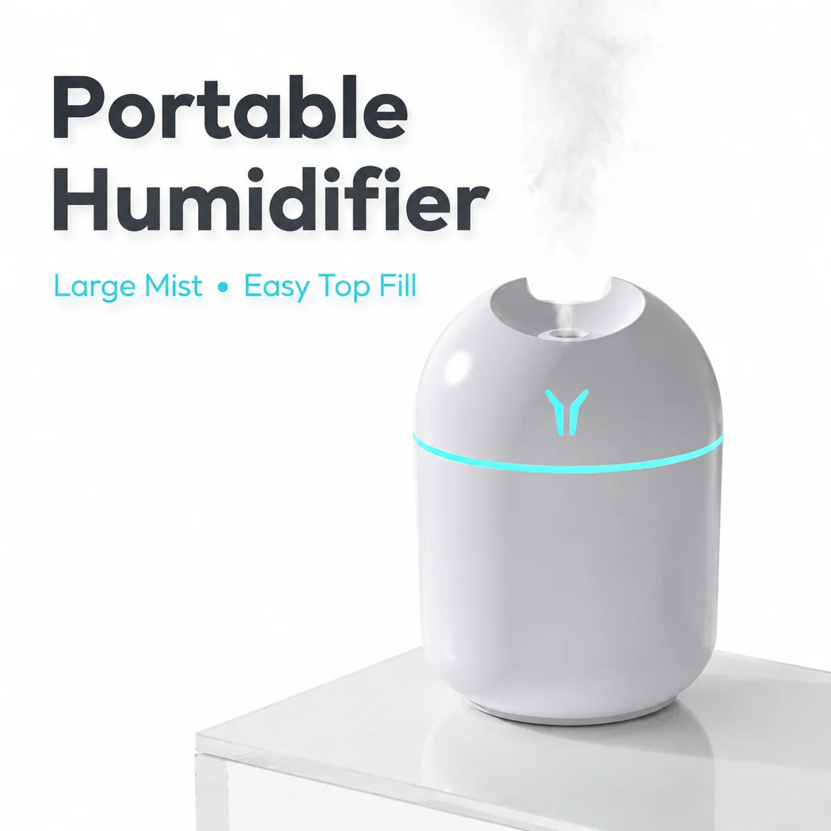 Petit humidificateur Y USB mini silencieux à grand débit d'air pour la maison – vue 5