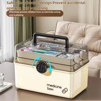 Couches grande capacité maison médecine organisateur boîte de rangement Portable trousse d – vue 5