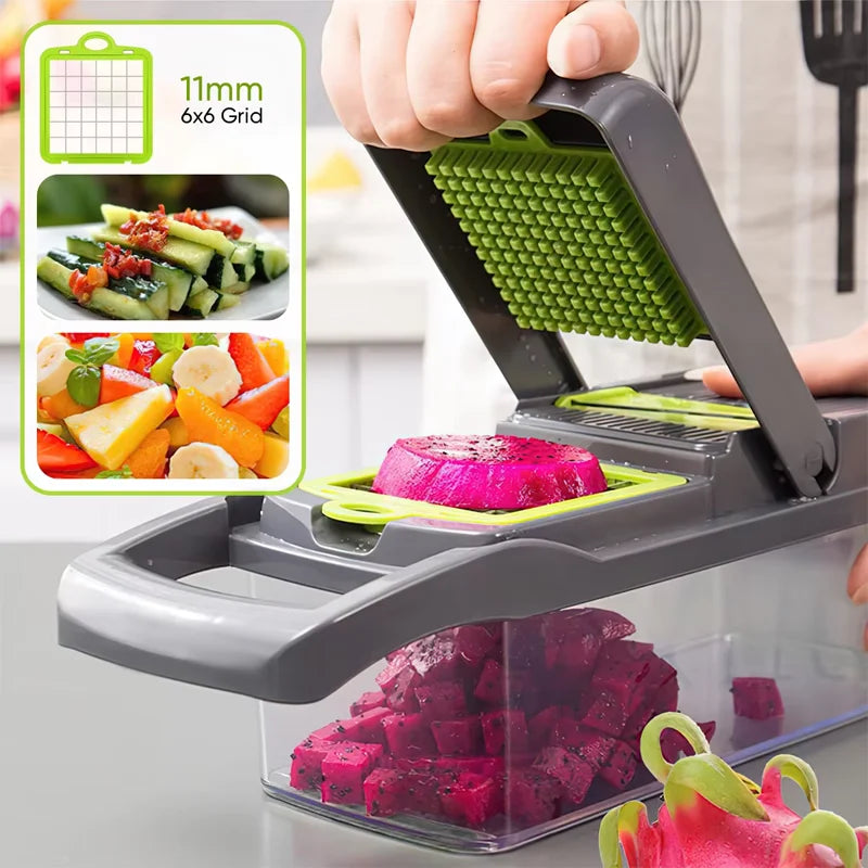 Ensemble de 16 pièces pour hacher les légumes – vue 2