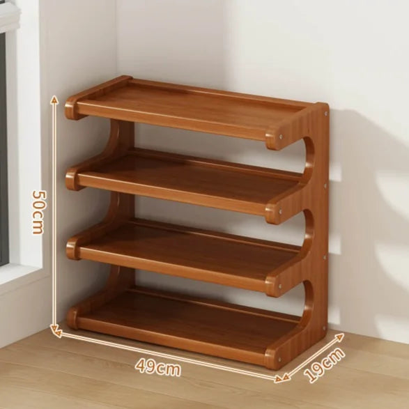 Étagère à chaussures compacte pour portes étroites