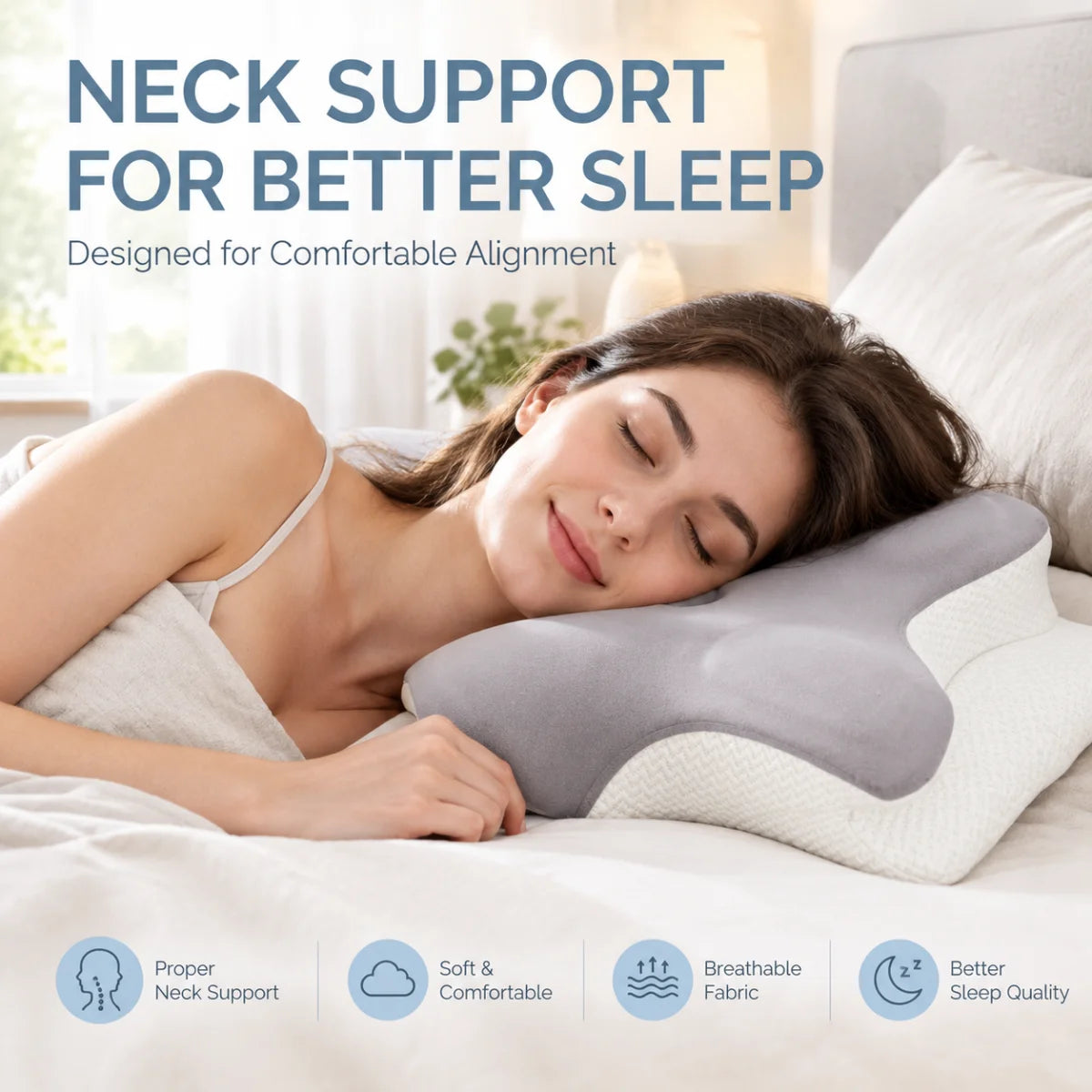 Coussin cervical en mousse à mémoire de forme – vue 2