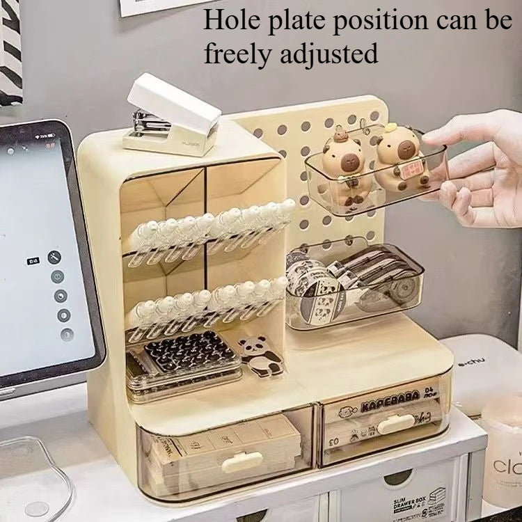 Organisateur de bureau multifonctionnel avec tiroir anti-poussière – vue 6