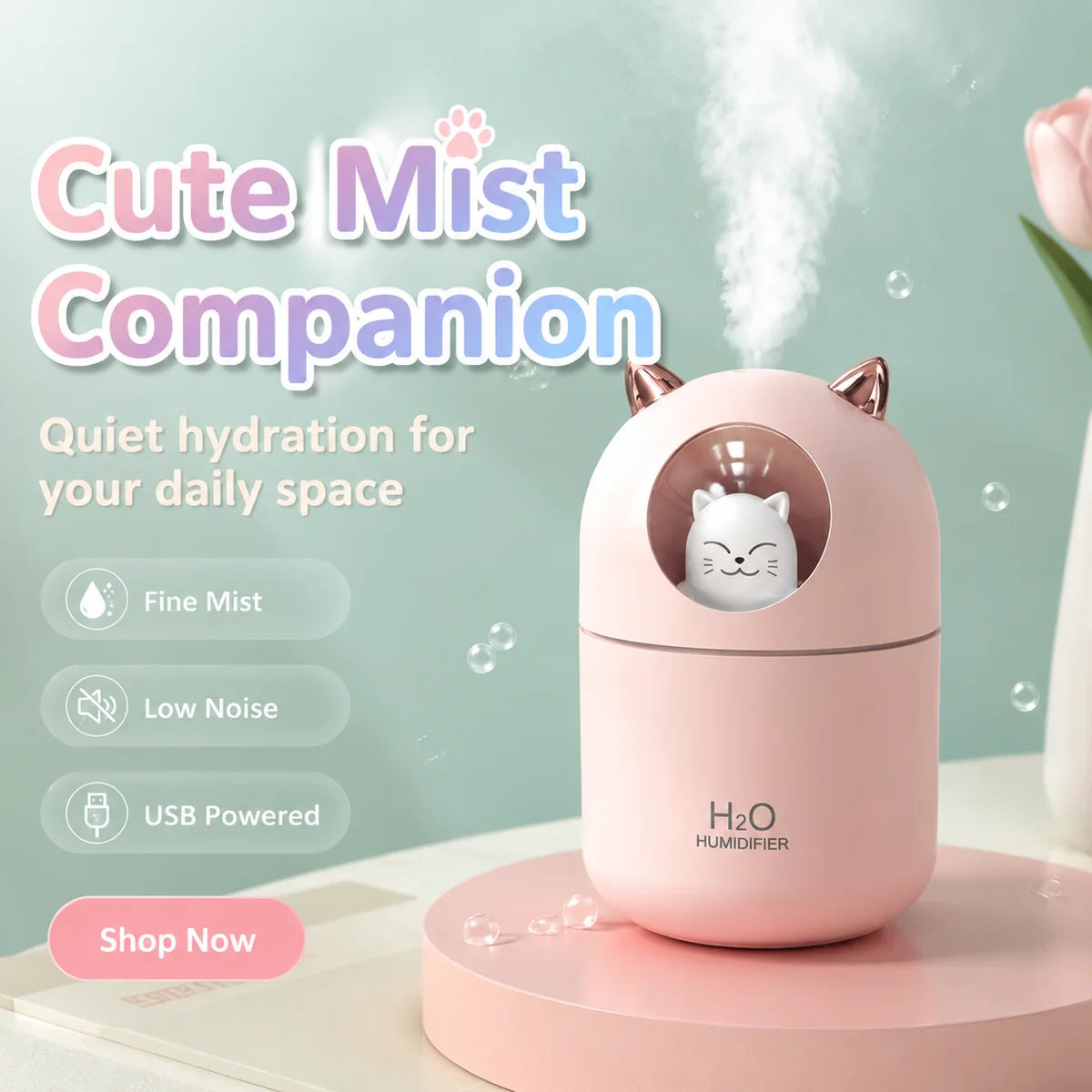 Mini humidificateur mignon pour animaux de compagnie – vue 4
