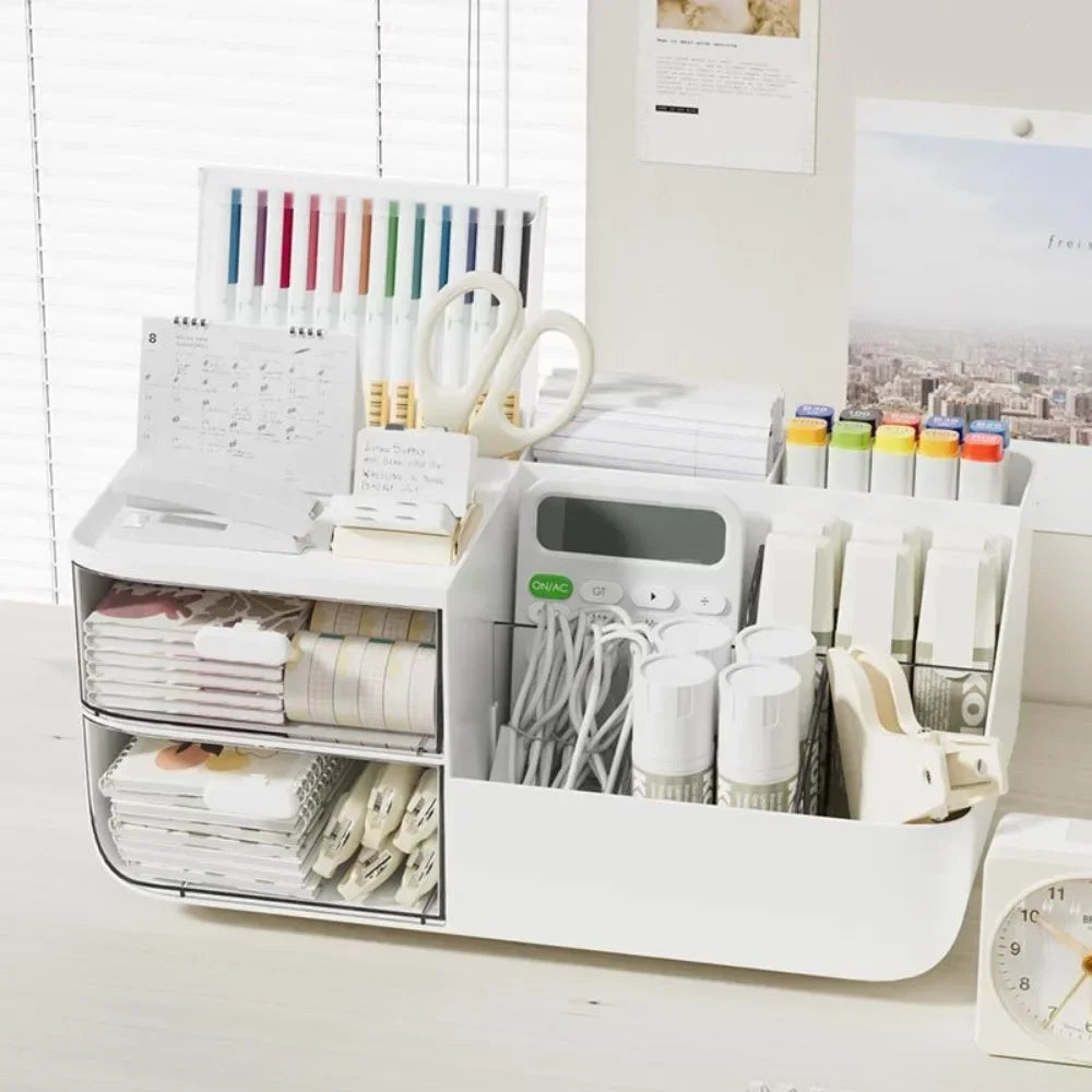 Boîte de rangement de bureau, organisateur de cosmétiques avec tiroirs – vue 2