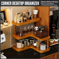 Étagère de rangement d'angle pour bureau à usage domestique