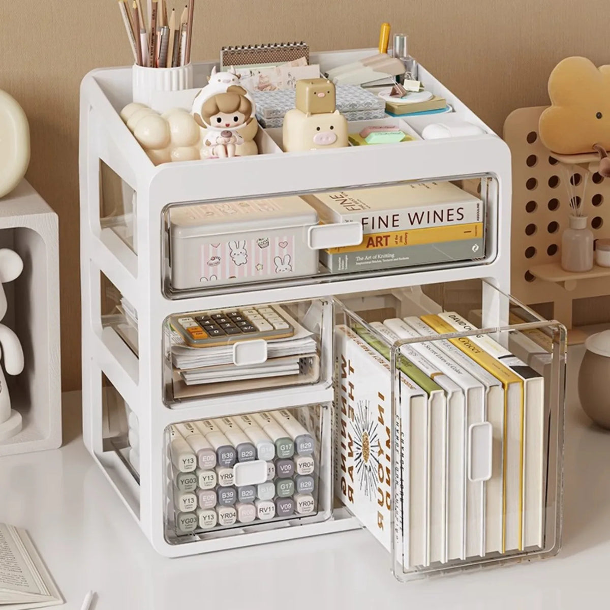 Organisateur de bureau à tiroirs