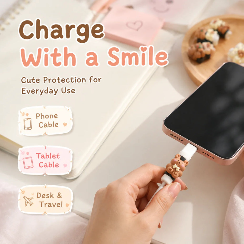 Étui de protection pour câble de données en dessin animé mignon – vue 3