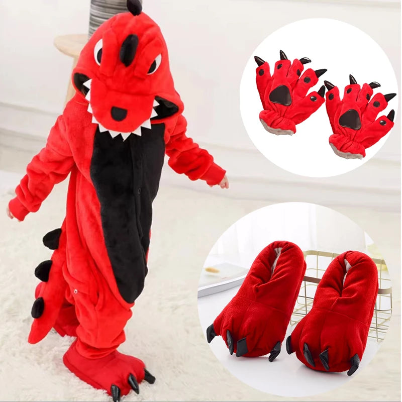 Costumes de cosplay anime de dinosaure pour garçons et filles