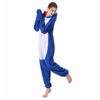 Pyjama Onesie requin bleu Kigurumi licorne Animal hommes femmes adulte dessin animé doux H – vue 3