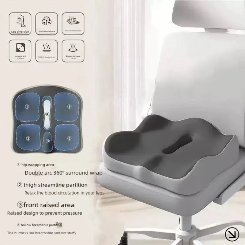 Coussin de siège ergonomique en mousse à mémoire de forme – vue 3