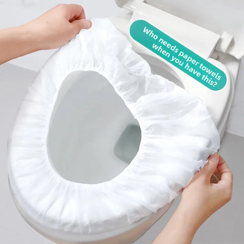 Couvre-siège de toilette jetable en tissu non tissé