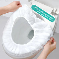 Couvre-siège de toilette jetable en tissu non tissé
