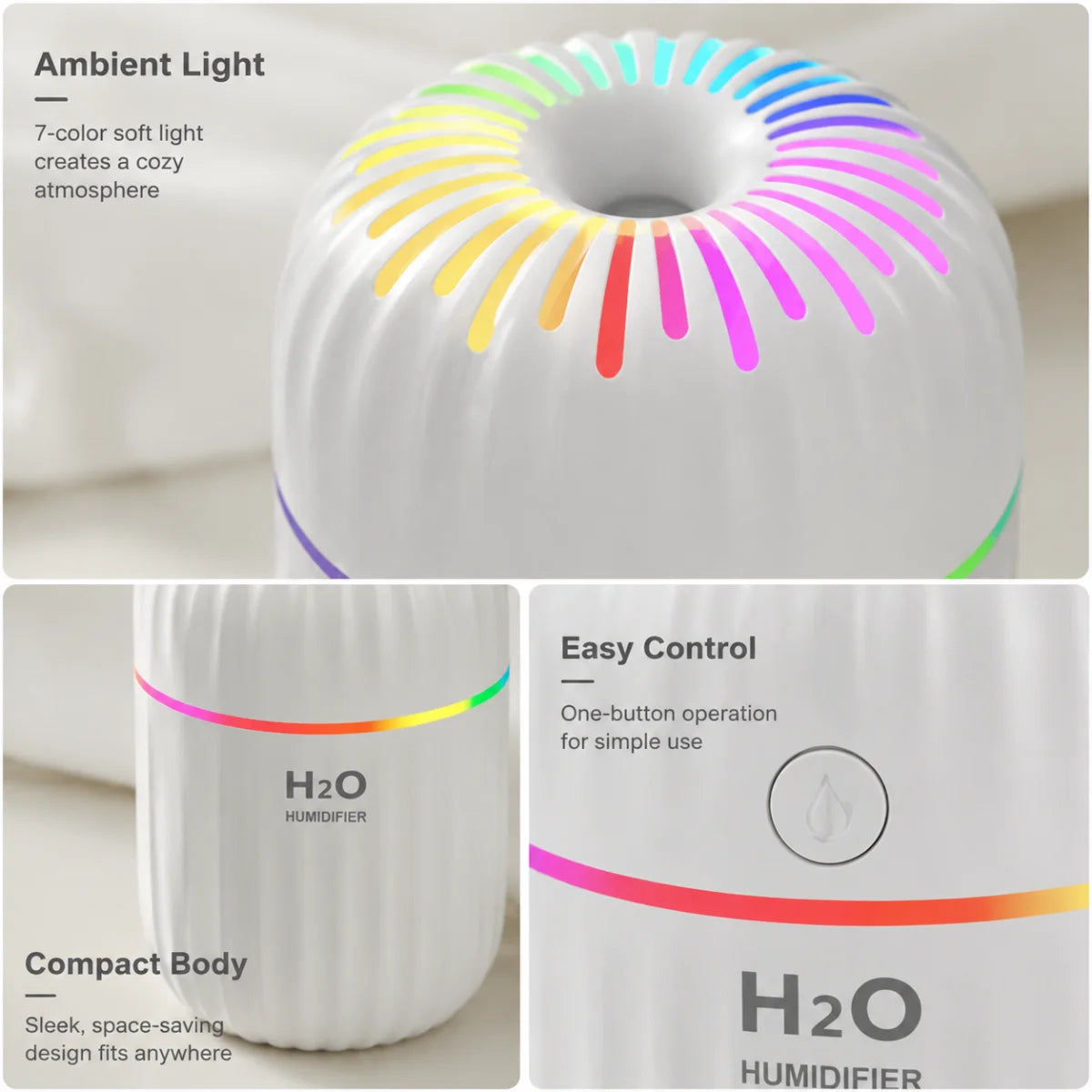 Humidificateur d'air coloré en forme de tasse – vue 5