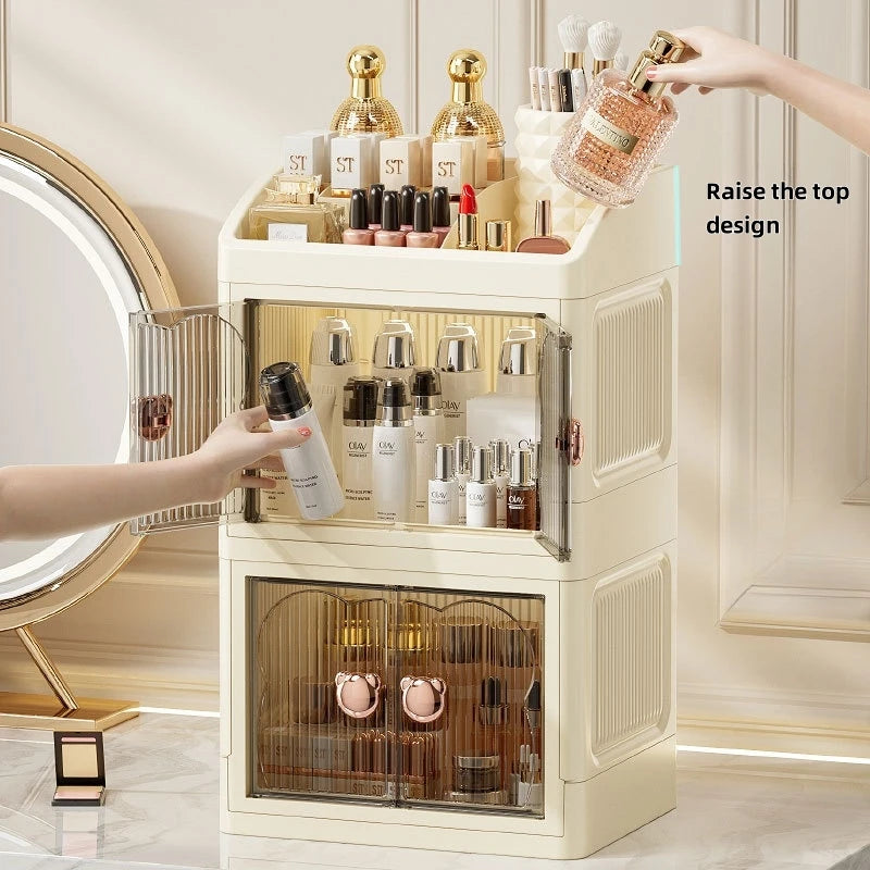 Boîte de rangement de maquillage à 3 couches – vue 4