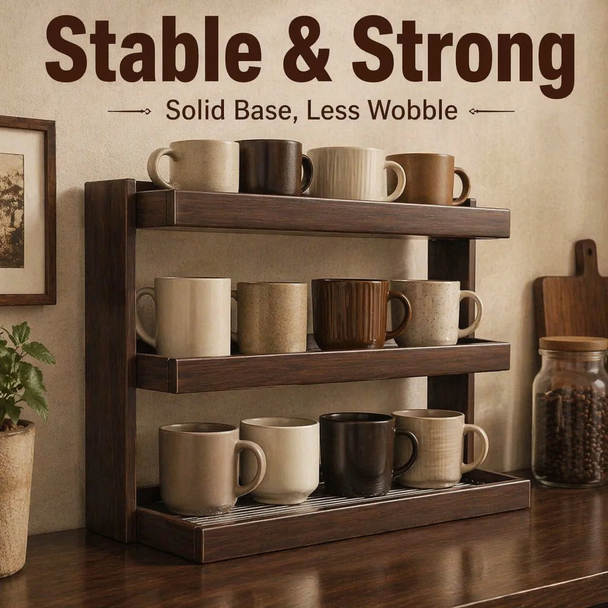 Support de rangement pour tasses de bureau – vue 2