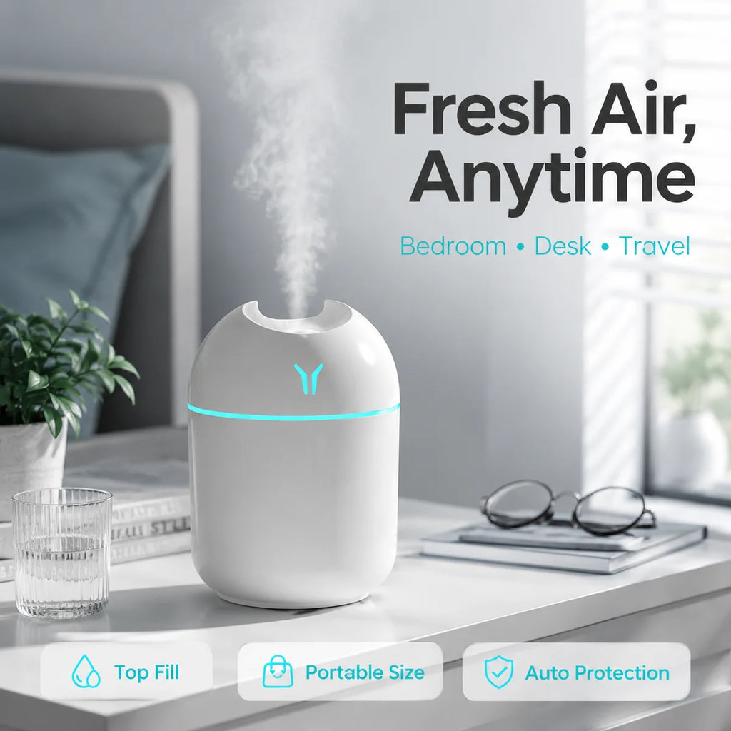 Petit humidificateur Y USB mini silencieux à grand débit d'air pour la maison – vue 4