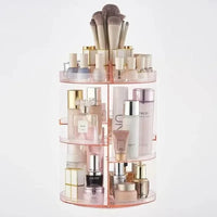 Organisateur de cosmétiques rotatif à 360° en acrylique transparent – vue 3