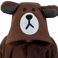 Ours brun Onesie femmes hommes Animal Kigurumis pyjama dessin animé animaux pantoufles Fes – vue 3