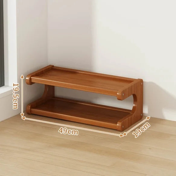Étagère à chaussures compacte pour portes étroites