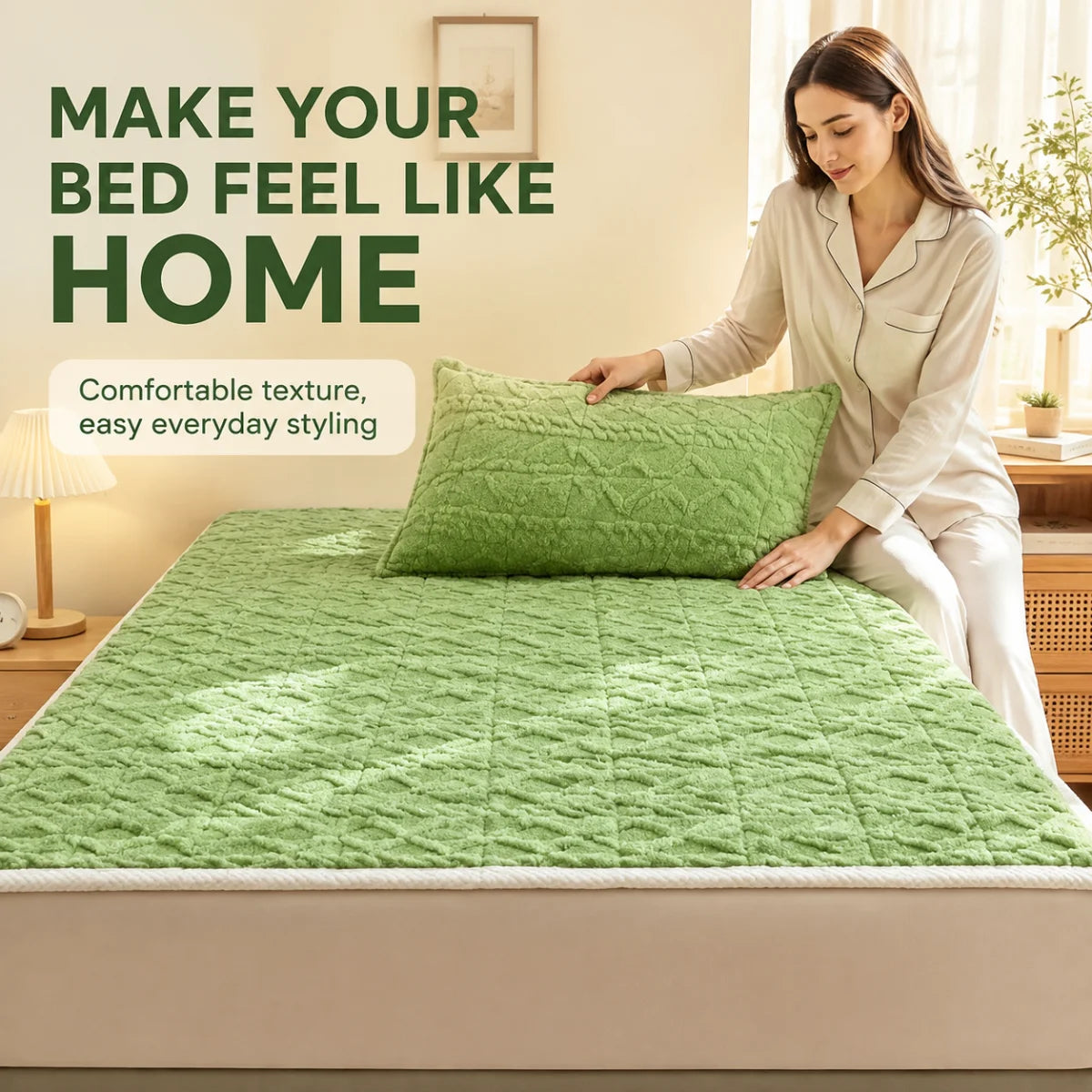 Matelas Doux en Fourrure Épaisse