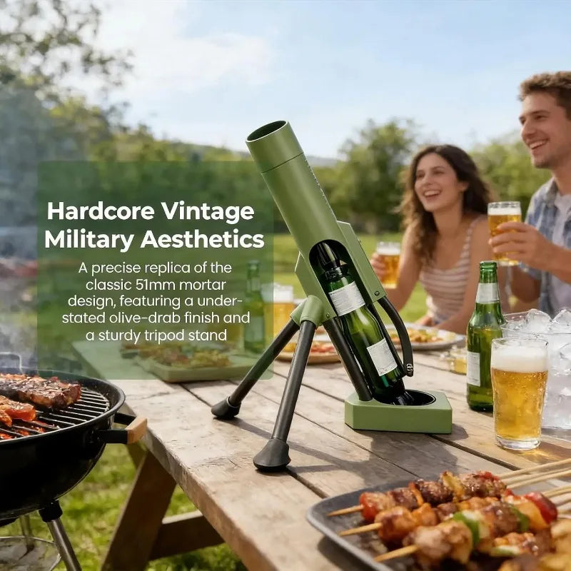 Ouvre-bouteille de bière innovant en forme de mortier – vue 2