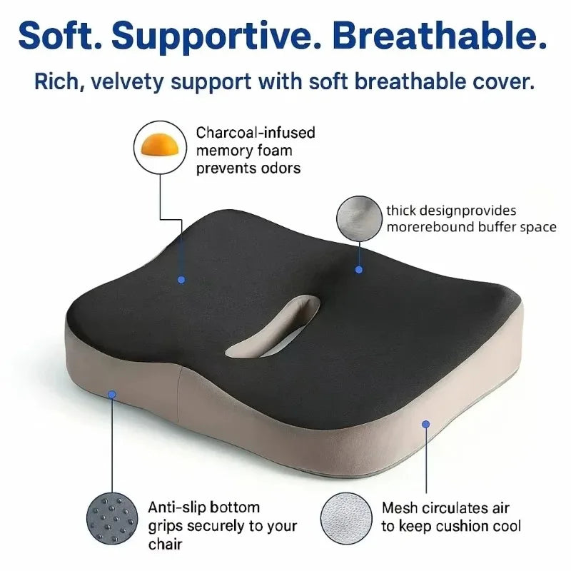 Coussin de siège ergonomique en mousse à mémoire de forme – vue 5