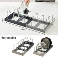 Organisateurs extensibles d'armoires de cuisine en acier inoxydable – vue 6