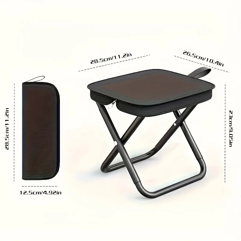 Tabouret pliant portable, chaise de camping légère