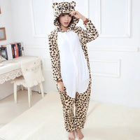 Onesies unisexe léopard Kigurumi licorne Animal femmes pyjamas adultes hiver ours vêtement – vue 3