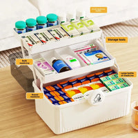 Boîte de rangement de médicaments pliable à 3 niveaux – vue 3