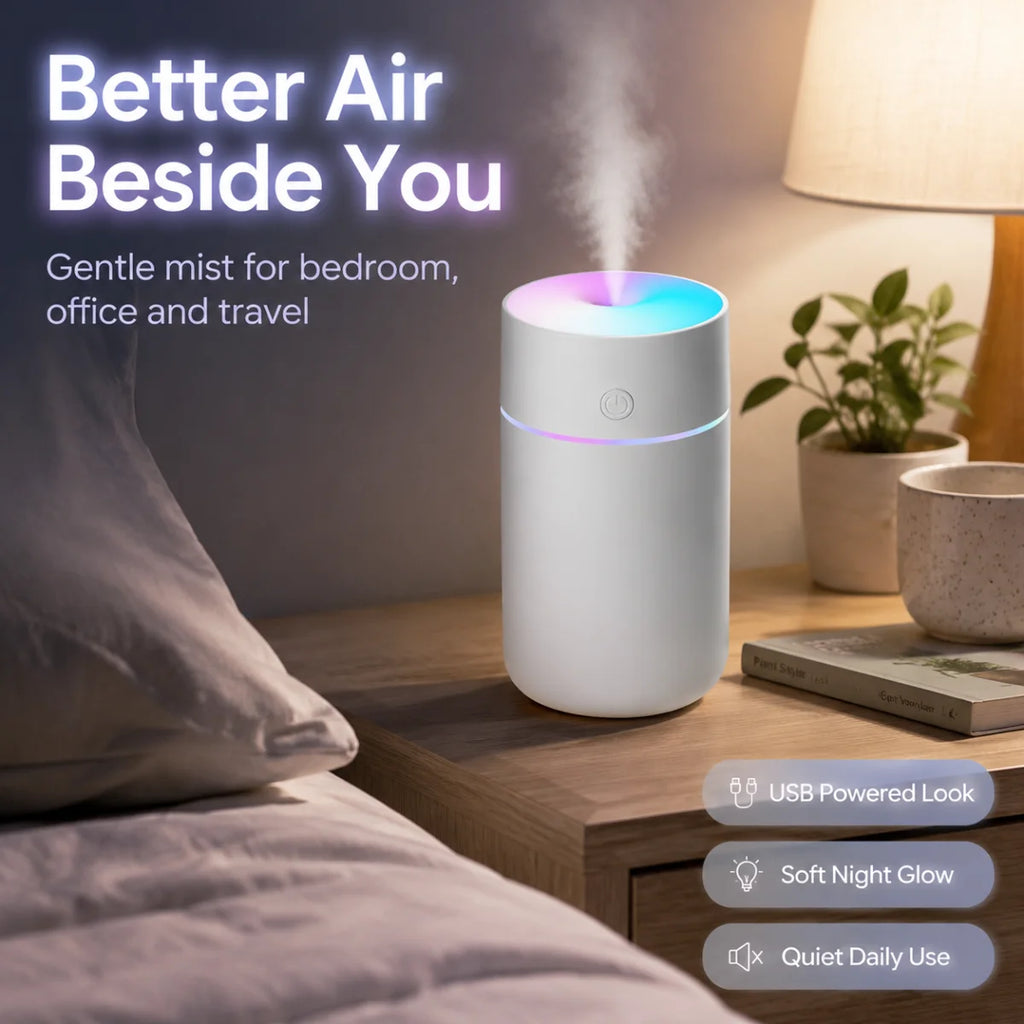 Mini humidificateur d'air portable coloré – vue 4