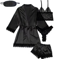 Ensemble de pyjama pour femme grande taille en satin