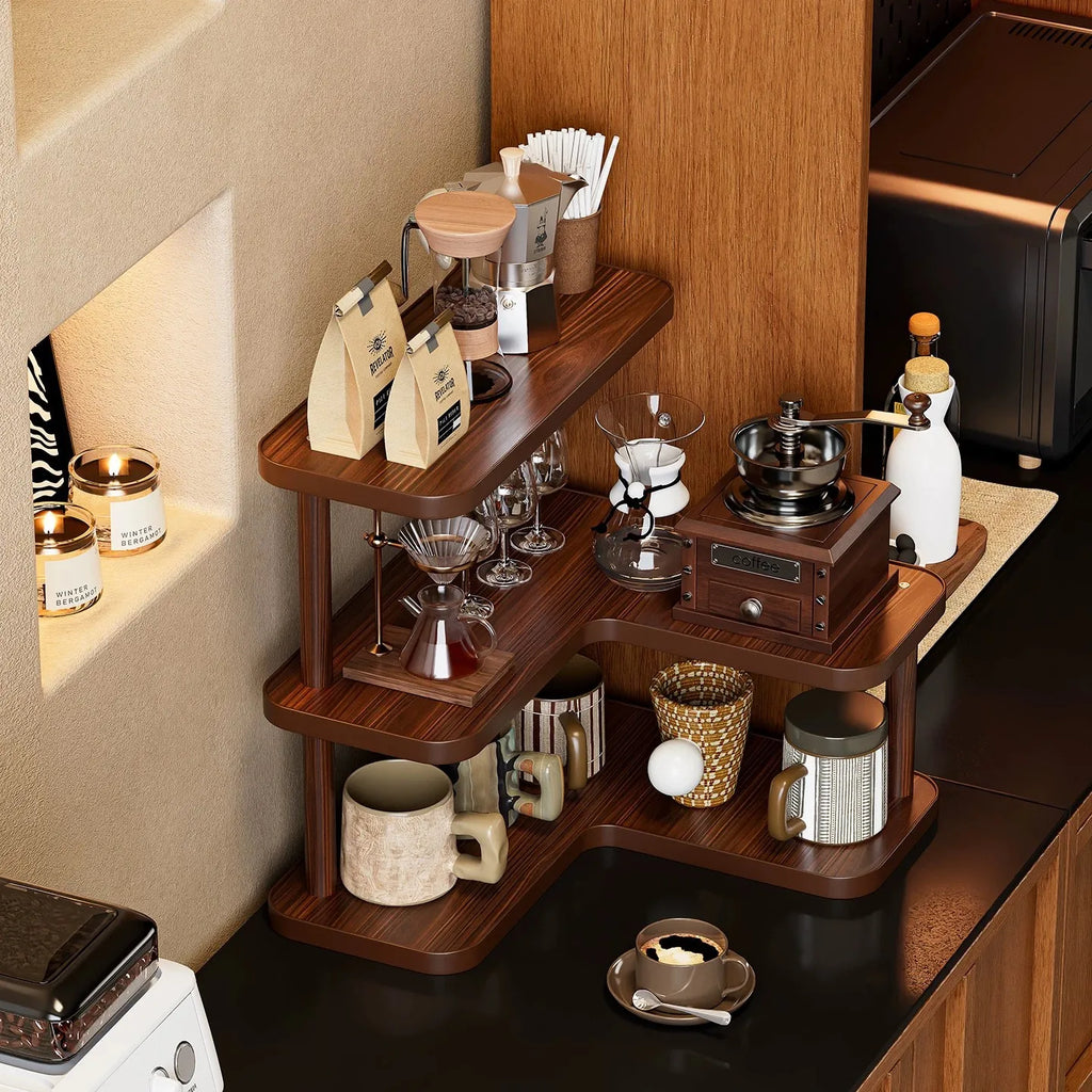 Étagère de rangement d'angle pour bureau à usage domestique – vue 2