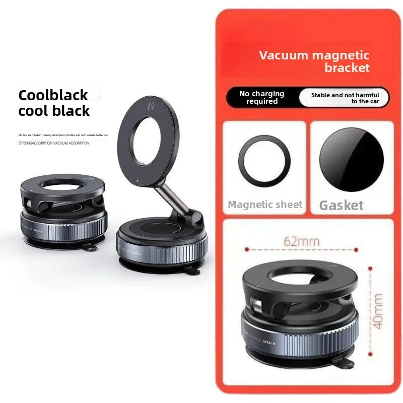 Support de téléphone magnétique pour voiture 360 ° Rotation pliante avec ventouse sous vid
