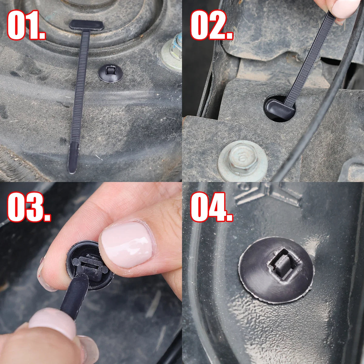 Attaches de câble en Nylon, boucle de fixation automatique – vue 4