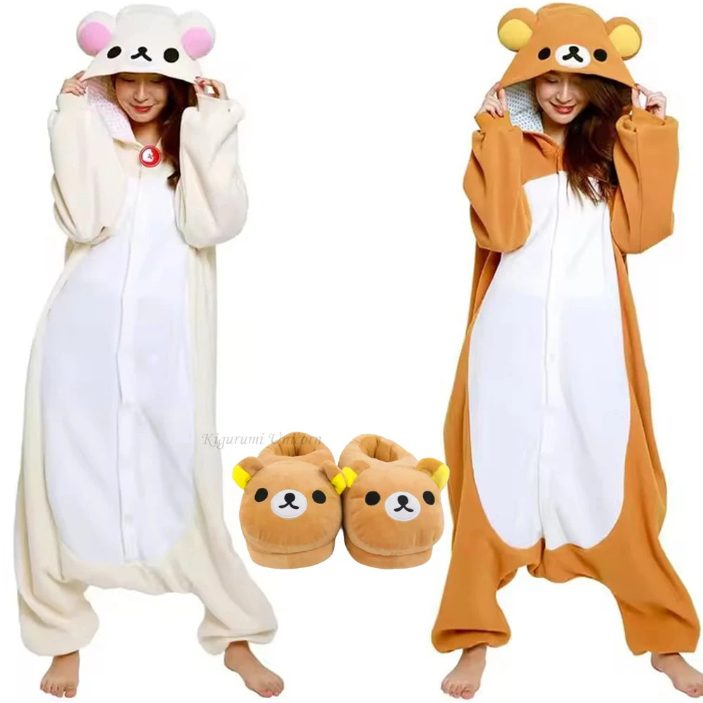 Pyjama Kigurumi Ours Blanc de Noël et d'Halloween