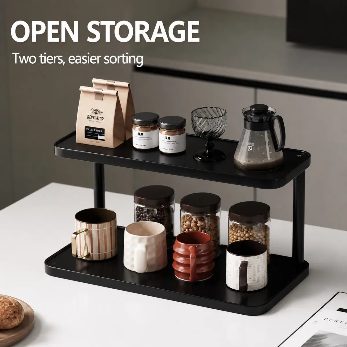 Support de rangement pour tasses de salon – vue 2