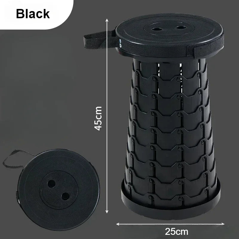 Tabouret rétractable pliable et léger