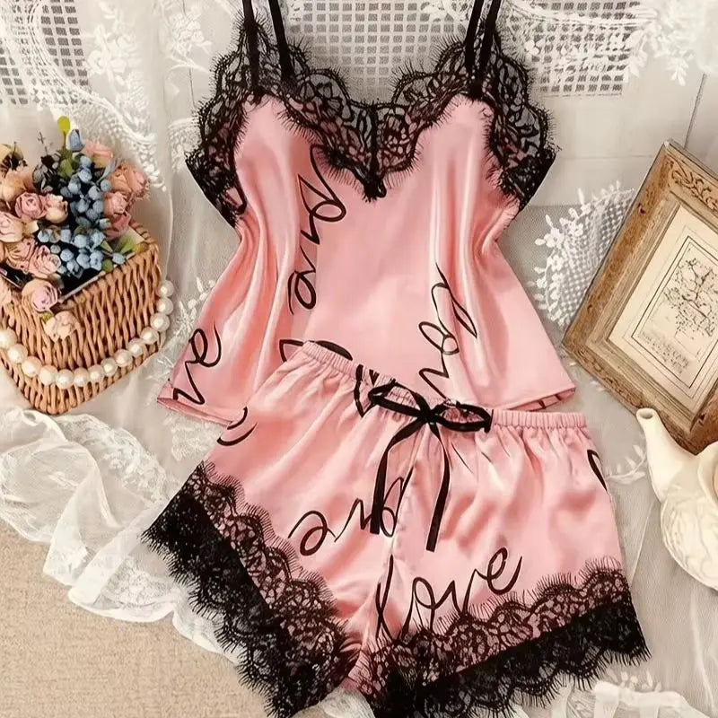 Ensemble pyjama deux pièces pour femme